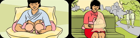 Breastfeeding positions